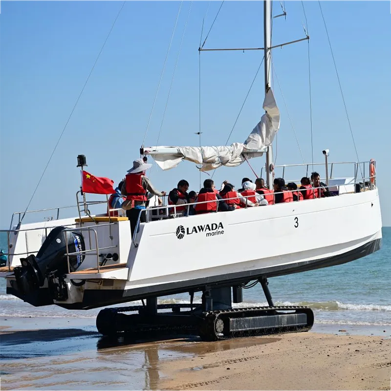 Perahu layar Monohull amfibi